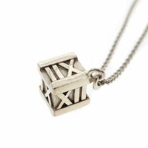 TIFFANY Co Atlas Necklace Silver Accessory Kantei kyoku Hosobata